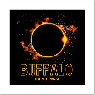 BUFFALO New York Total Solar Eclipse 2024 April 8th Souvenir Posters and Art